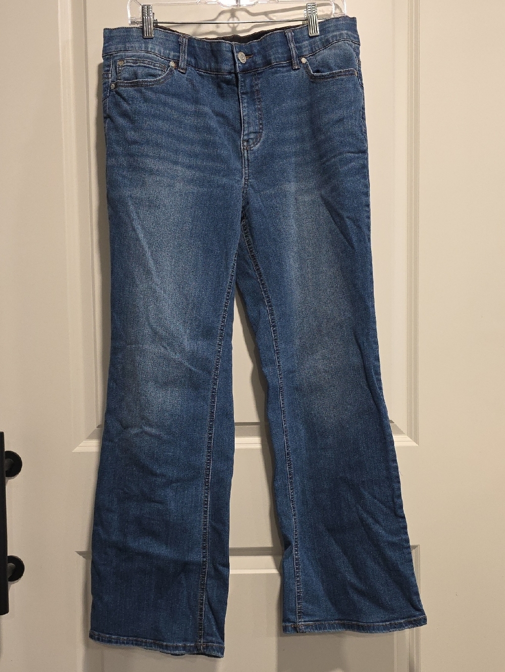 Cato Women's Blue Flare Hi Rise Jeans 14